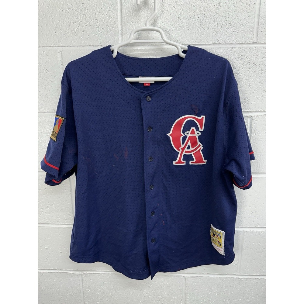 Mitchell Ness MLB Angels 1994 Bo Jackson BP Jersey Men Size 52 (2XL)